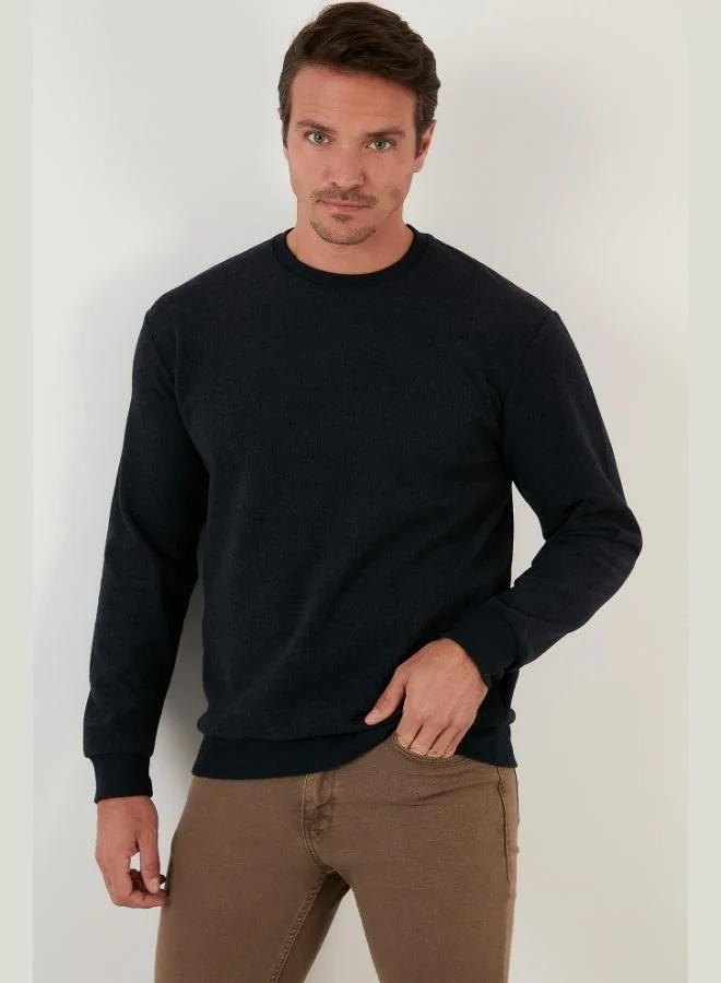 Buratti  Buratti Slim Fit Crew Neck Cotton Sweater Men's SWEATER 456201 for Men | Best Price UAE