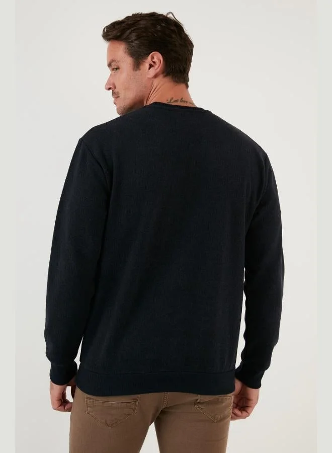 Buratti  Buratti Slim Fit Crew Neck Cotton Sweater Men's SWEATER 456201 for Men | Best Price UAE