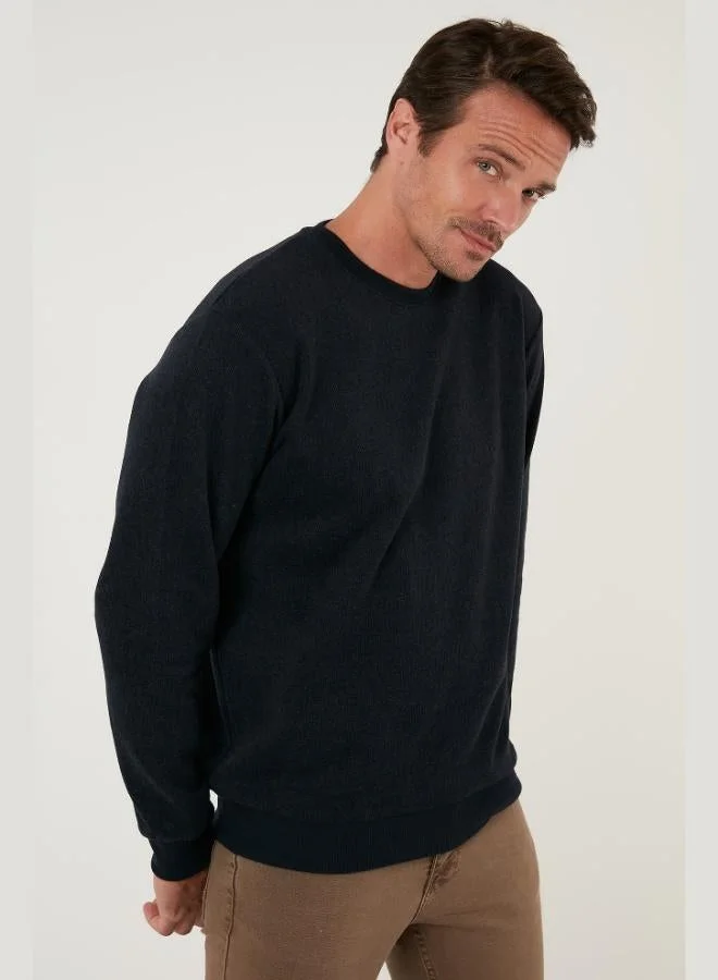 Buratti  Buratti Slim Fit Crew Neck Cotton Sweater Men's SWEATER 456201 for Men | Best Price UAE