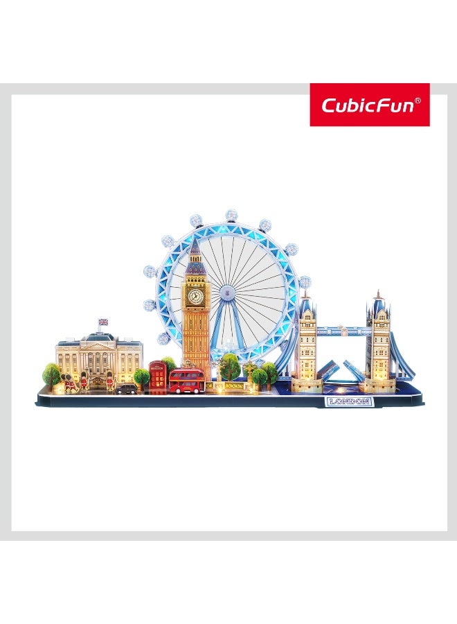 CubicFun City Line London Battery Operated 3D Puzzle 186pcs - Image 3