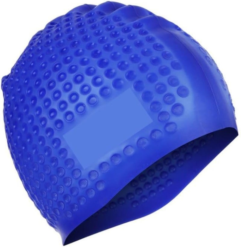 Silicone Swimming Cap, Waterproof Swimming Cap for Men and Women, Adult Elastic Swimming Cap for Long, Medium, Short Hair - Multicolor