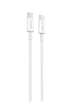 Totulife PURE Series Cable PD Type-C-Type-C 1M - White  - Image 2