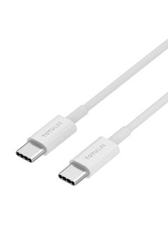 Totulife PURE Series Cable PD Type-C-Type-C 1M - White  - Image 3