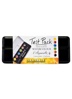 SENNELIER Sennelier Artist Watercolour Test Pack 6 Half Pans  - Image 1