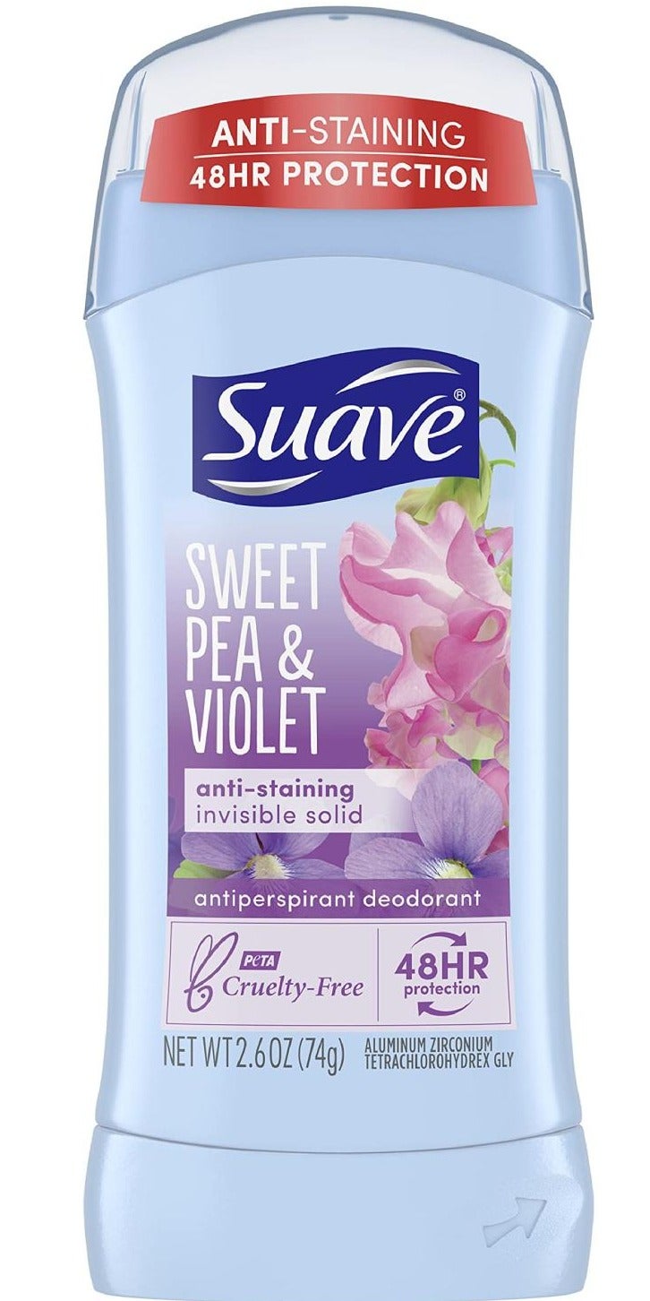 Deodorant Sweet Pea And Violet Anti Staining Invisible Solid 74g