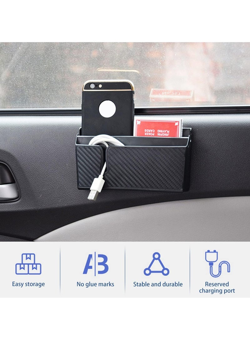 CMGTYYD Car Seat Gap Storage Box, Multifunctional Center Console Organizer with Mobile Phone Holder and Glasses Storage (Black) - Image 4
