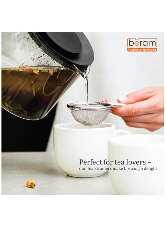 بيرام مصفاة بيرام، بتصميم حلزوني مع مقبض، مصنوعة من الفولاذ المقاوم للصدأ 304، منخل للغربلة، أداة طهي، أداة مطبخ للاستعمال اليومي، مصفاة للعصائر وفاصل اللب (18 سم) - Image 4