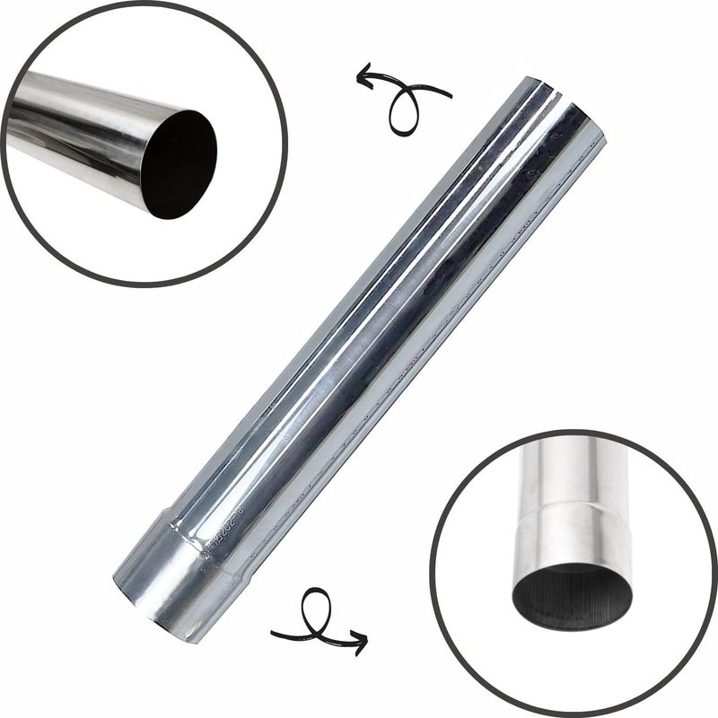SoloWilder Thickness Stove Pipe Stainless Steel 4 Pcs Flue Chimney Extension Diameter 2.36inch/6cm x 36 cm/14.17 in - Image 2