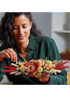 LEGO Icons Dried Flower Centerpiece 10314 Building Kit for Adults; A Gift for Flower Lovers; Create a Home Decor Display Inspired by Fall Colors; Enjoy a Mindful Building Project with Friends or Family (812 Pieces)  - Image 2
