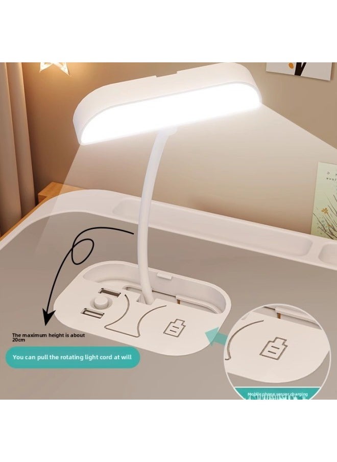 Bed Small Table Study Table Foldable Student Dormitory Top Bed Computer Desk Children Writing-Color:▊▉¤[large Size Snow White] Length 60*width 40*height 28cm㏇  - Image 3
