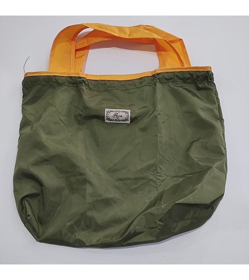 Purple Large Capacity Foldable Shopping Bag With Inner Pockets Reusable Outing - Image 3