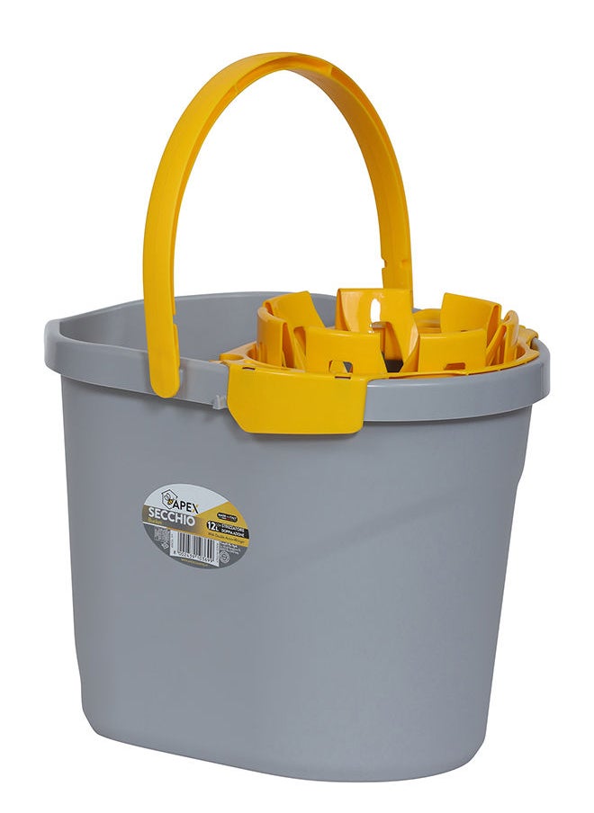 APEX - Cleaning Bucket With Plastic Wringer 12 L - Image 1