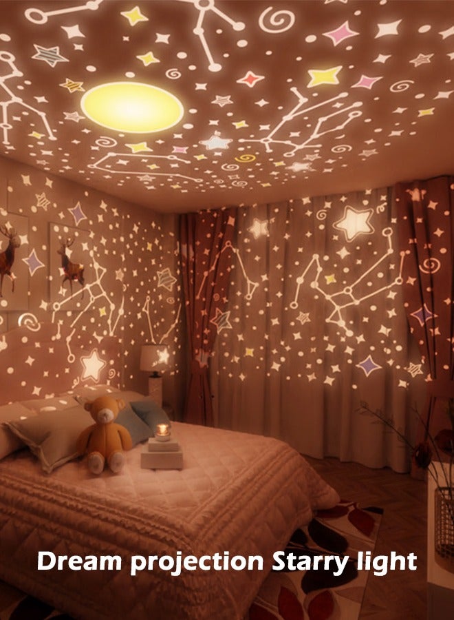 Loquat Star Projector Night Light for Kids, Kids Night Light Projector with Remote AUTO Timer Dimmable for Bedroom Decor Rechargeable Toddler Night Light for Boys Girls Baby Gift Room  Light Baby Night Light - Image 1