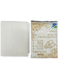آر اي آر إي – مناشف صحية للاستعمال لمرة واحدة، 25 قطعة، 160×80 سم، لون أبيض  - Image 2