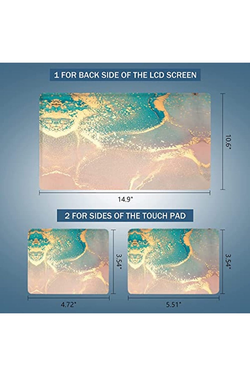 AORTDES 15 15.4 15.6 Inches Laptop Skin Sticker Universal Netbook Skin Sticker Reusable Notebook Art Protector Cover (Beach) - Image 3