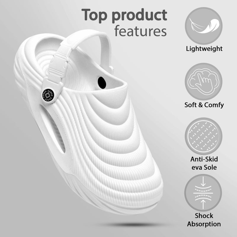 Face White Slip-On Sandals for Men - Image 3