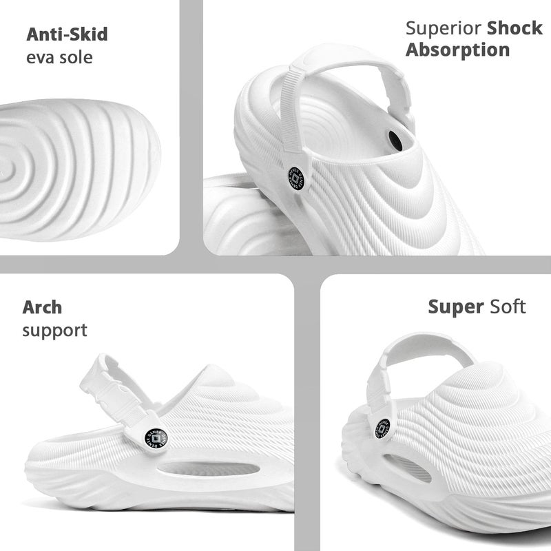 Face White Slip-On Sandals for Men - Image 4