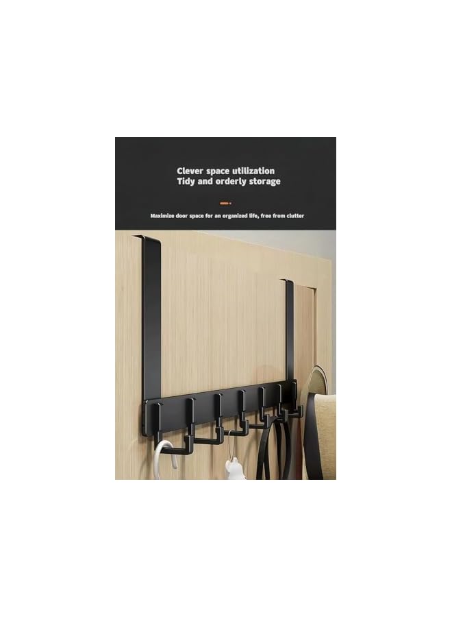 The Bros Over The Door Hook Hanger - 6L Tri Hooks, Heavy Duty Over The Door Towel Rack Coat Rack for Clothes Hat Towel, white - Image 3