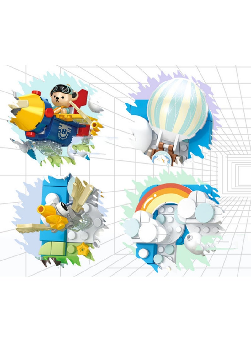 Jungle Flying 425pcs 3d Painting Model Set Building Blocks Creative Diy Assembly Children'S Toys Home Decoration Ornaments - Image 3