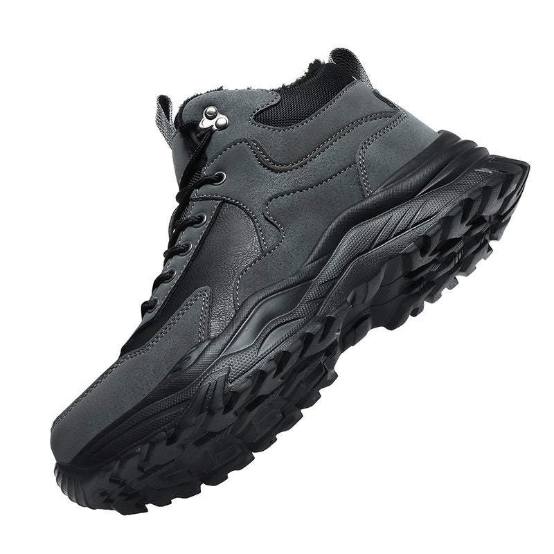 Jinjiang Men'S Shoes 2024 Snow Cotton Boots Men'S Winter Plus Size Fleece-Lined Thickened Outdoor Sports Large Cotton Shoes - Image 3