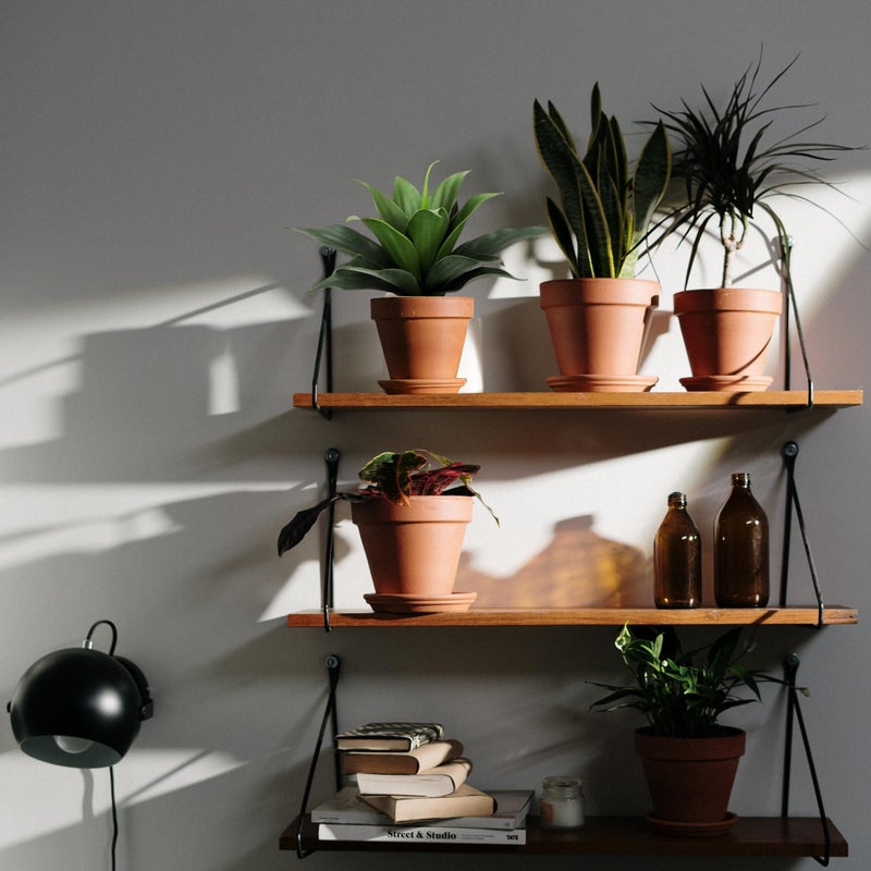 JUSTOYOU 14" Large Artificial Succulent Faux Agave Plant in Pot, Fake Potted Desk Plant Realistic Greenery Artificial Plants for Indoor Office Home Decor Bathroom Kitchen Shelf (Dark Green) - Image 4
