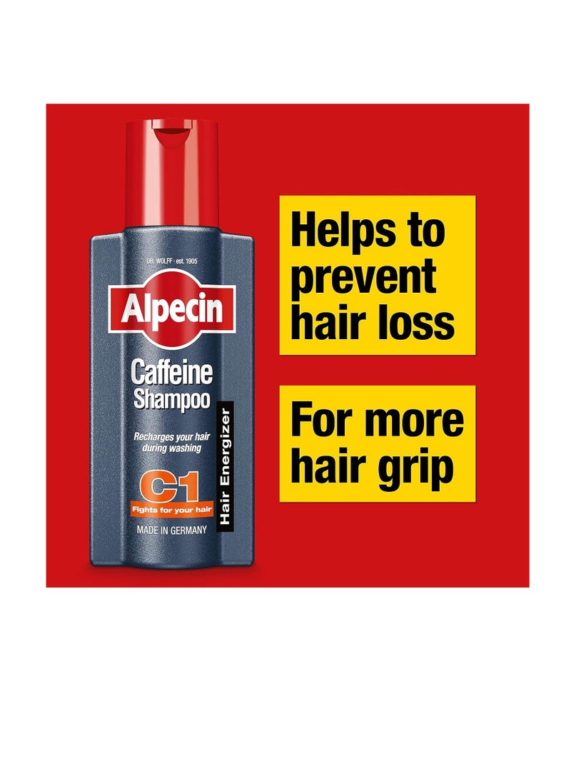 ألبيسين شامبو ألبيسين كافيين C1 لعلاج تساقط الشعر لدى الرجال، مجموعة من عبوتين، 250 مل - Image 2