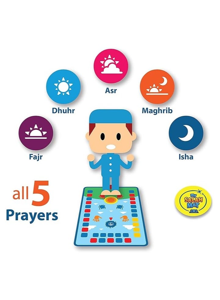 Whynot Interactive Smart Prayer Mat for Kids - Teaches Salah in 7 Languages | Touch-Sensitive, Foldable & Portable Design 🧕🕌 - 110×70cm  - Image 3