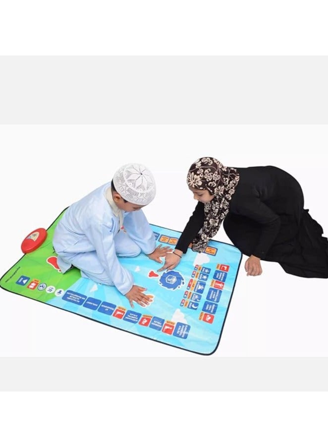 Whynot Interactive Smart Prayer Mat for Kids - Teaches Salah in 7 Languages | Touch-Sensitive, Foldable & Portable Design 🧕🕌 - 110×70cm  - Image 4