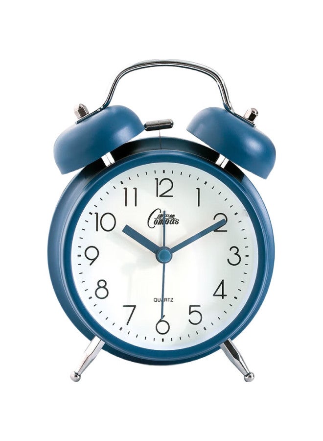 Compas Alarm Clock For Children And Students, Retro Mechanical Bell Alarm Clock With Loud Volume, Bedside Clock, 2316 Blue - Image 3
