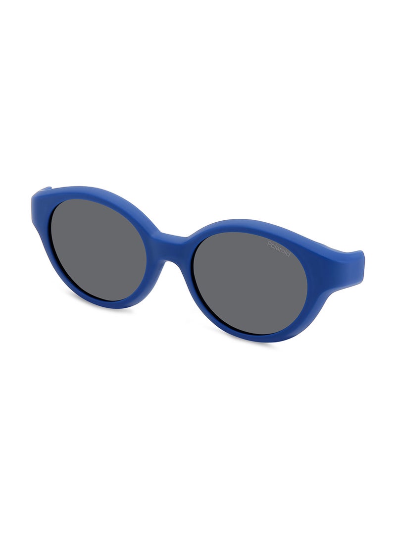 Polaroid Kids Unisex Polarized Round Sunglasses - Pld K007 Cl-On Blue Millimeter - Lens Size: 43 Mm - Image 1