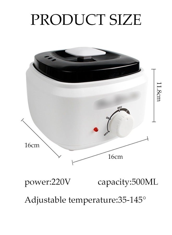DUNISO جهاز تسخين شمع إزالة الشعر، آلة ذوبان الشمع السريعة، مواد آمنة، آلة شمع إزالة الشعر، أدوات إزالة الشعر - يمكن استخدامها لإزالة الشعر وعلاج الشمع، جهاز تسخين الشمع، آلة الشمع الساخن، آلة ذوبان الشمع، جهاز تسخين حبوب الشمع الجمالية - Image 2