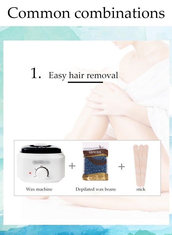 DUNISO جهاز تسخين شمع إزالة الشعر، آلة ذوبان الشمع السريعة، مواد آمنة، آلة شمع إزالة الشعر، أدوات إزالة الشعر - يمكن استخدامها لإزالة الشعر وعلاج الشمع، جهاز تسخين الشمع، آلة الشمع الساخن، آلة ذوبان الشمع، جهاز تسخين حبوب الشمع الجمالية - Image 5