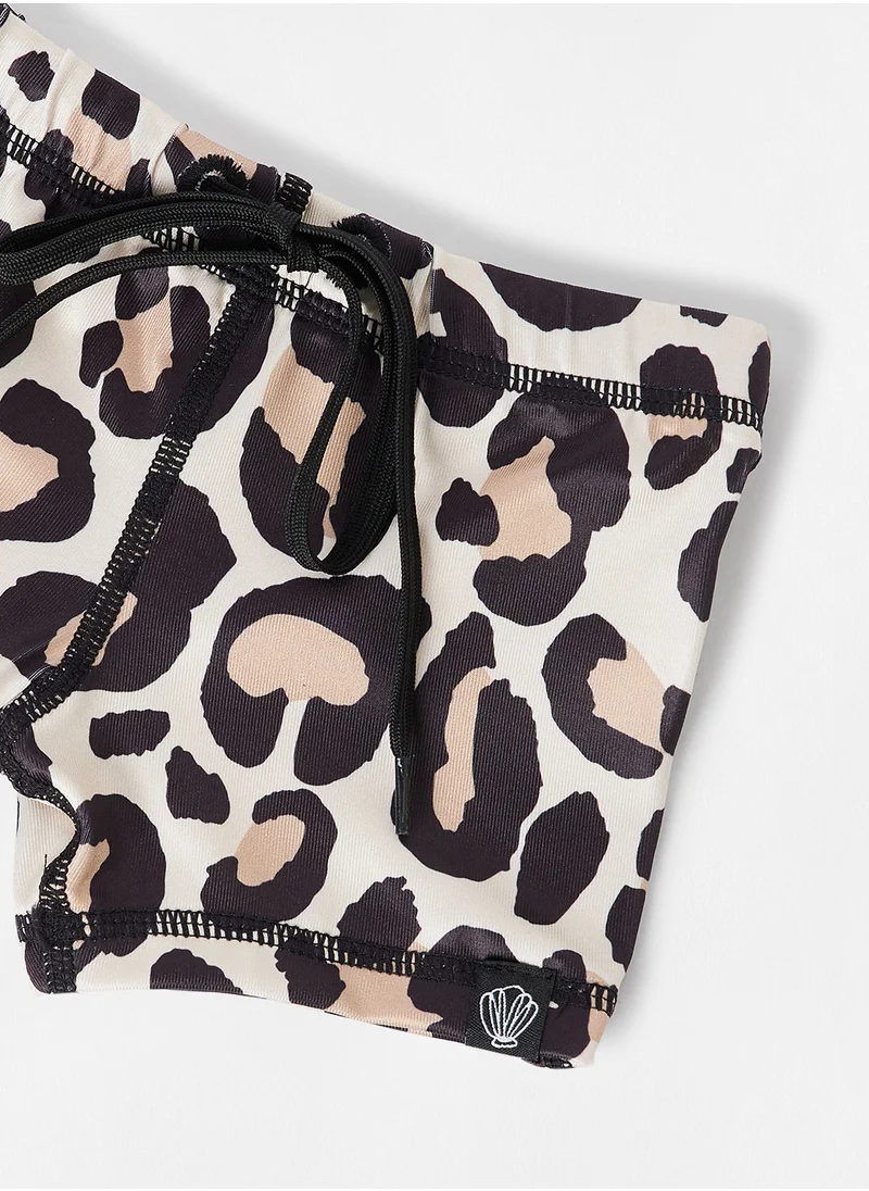 BEACH & BANDITS Boys Leopard Shark Swim Shorts