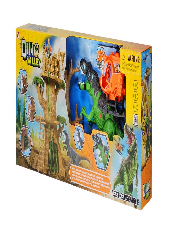 DINO Valley CHAPMEI - DINO VALLEY L&S STATS MEEKERORUM CAPTURE COPTER PLAYSET  - Image 1