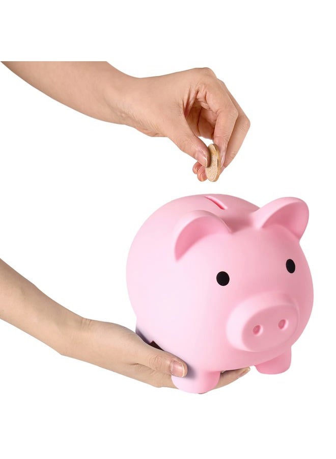 PJDRLLC Large Piggy Bank, Unbreakable Plastic Money Bank, Coin Bank for Girls and Boys, Large Size Piggy Banks, Practical Gifts for Birthday, Easter, Christmas (Pink) - Image 3
