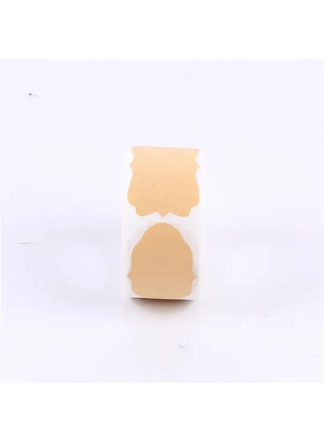 500 Self Adhesive Gift Labels Roll Elegant Gold White Stickers for Jars Bottles Crafts Food Jewelry Packaging - Image 5