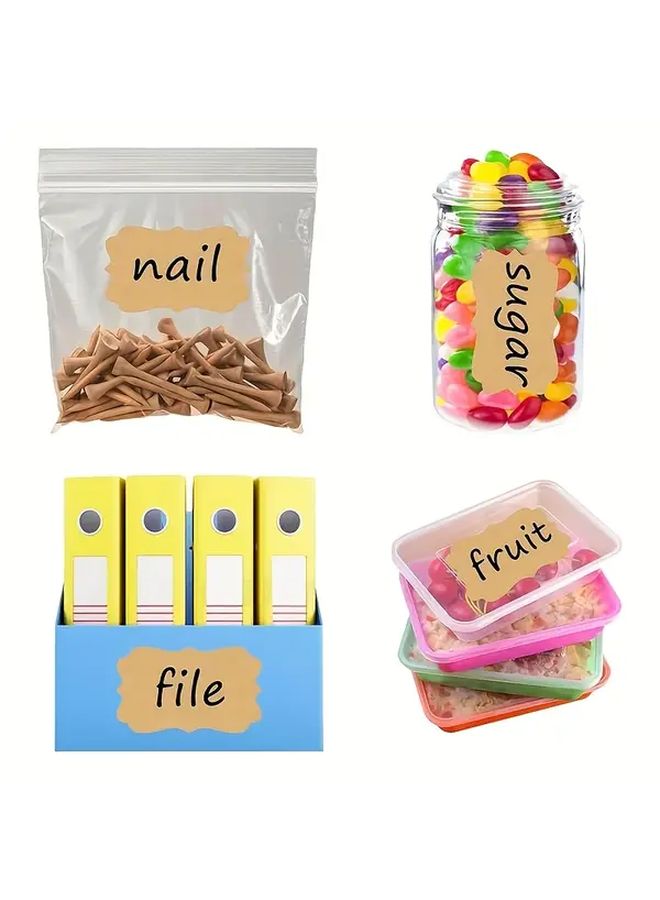 500 Self Adhesive Gift Labels Roll Elegant Gold White Stickers for Jars Bottles Crafts Food Jewelry Packaging - Image 4