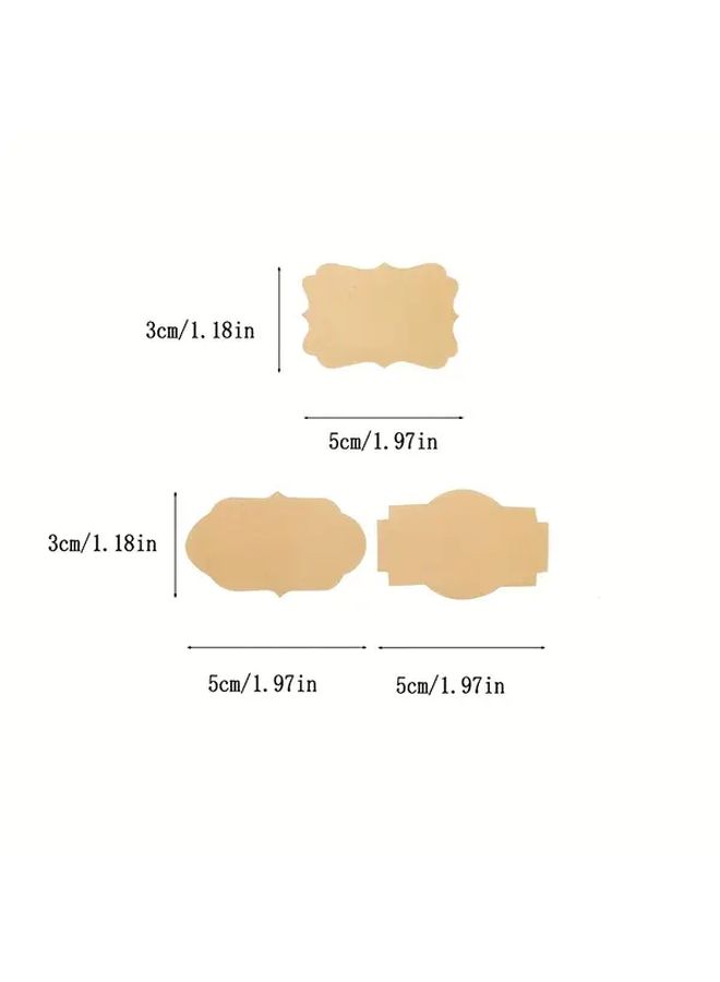 500 Self Adhesive Gift Labels Roll Elegant Gold White Stickers for Jars Bottles Crafts Food Jewelry Packaging - Image 3