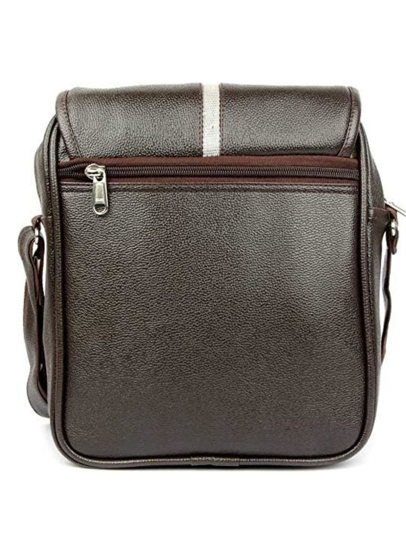 Bagneeds Crossbody Synthetic Leather Unisex Sling Bag for Multi-Purpose use | Brown |  - Image 2