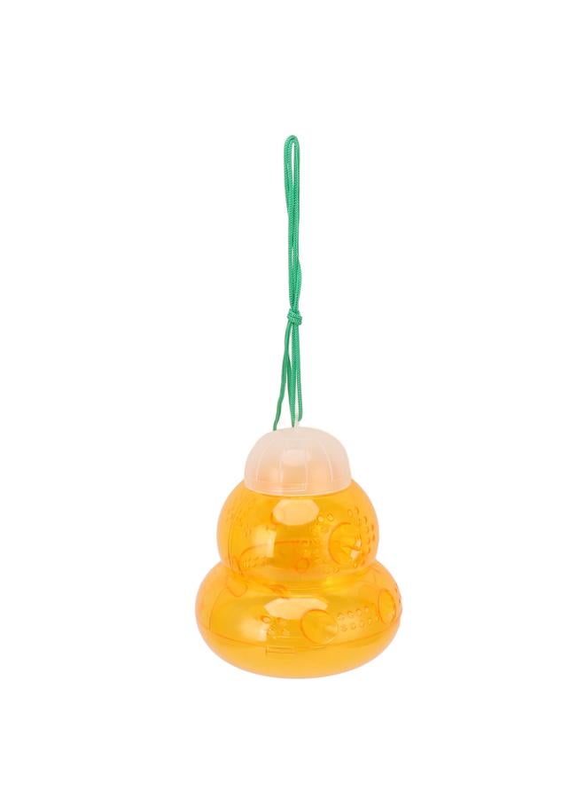 Bee Traps Waterproof Plastic Wasp Catcher 6 Entrances Yellow Jacket Bee Traps Repellent for Gardens Orchards Farms Orange