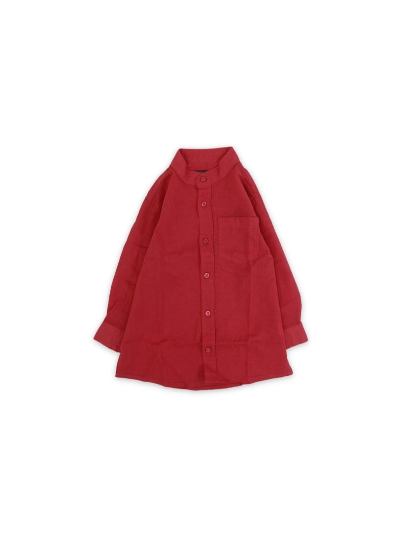 Pompelo Boys Cotton Long-Sleeved Shirt - Image 1