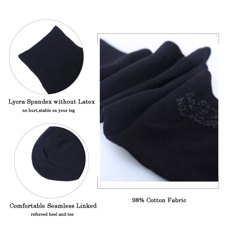 7DayOtter 98% Cotton Rich Odor Resistant Dress Socks for Business Boyfriend Casual Socks 6Pack - Image 4
