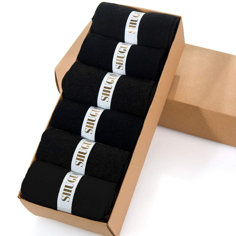 7DayOtter 98% Cotton Rich Odor Resistant Dress Socks for Business Boyfriend Casual Socks 6Pack - Image 5