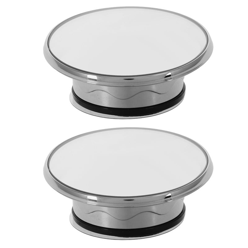 2Pcs Wide Angle Convex Rearview Blind Spot Mirrors With Suction Cups For Trucks And SUVs - Image 2