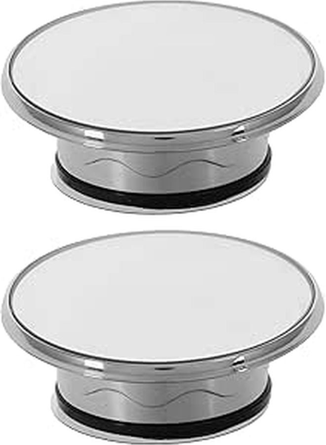 2Pcs Wide Angle Convex Rearview Blind Spot Mirrors With Suction Cups For Trucks And SUVs - Image 1