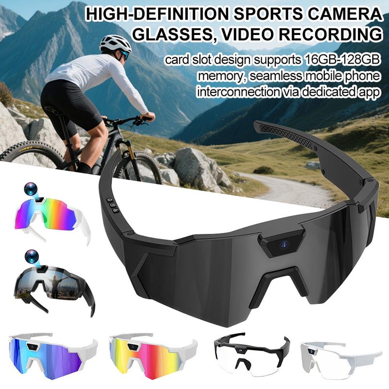 New sunglasses-style camera, DV sports recording, photo and video recording, smart outdoor cycling recorder - Image 2