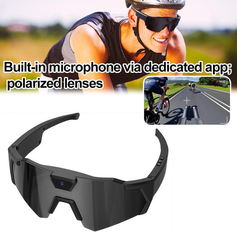 New sunglasses-style camera, DV sports recording, photo and video recording, smart outdoor cycling recorder - Image 5