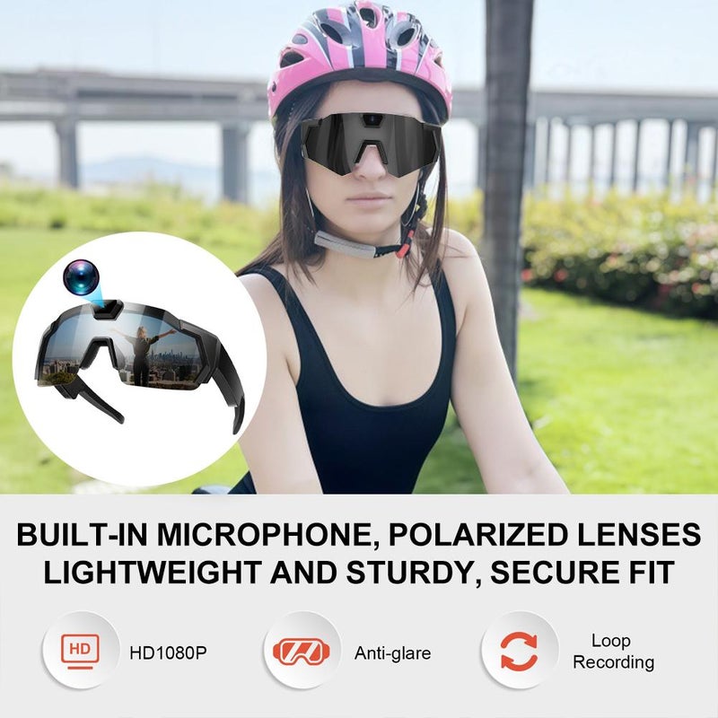 New sunglasses-style camera, DV sports recording, photo and video recording, smart outdoor cycling recorder - Image 3