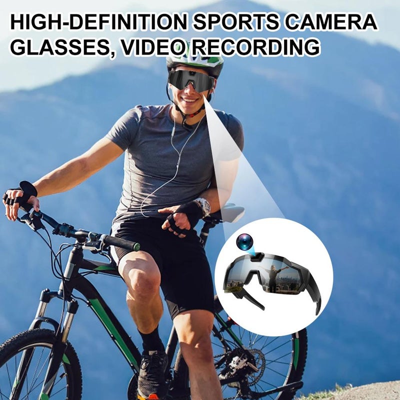 New sunglasses-style camera, DV sports recording, photo and video recording, smart outdoor cycling recorder - Image 4