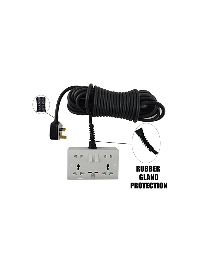 Hassan Extension Double Universal Socket with Heavy Duty Power Cord (5m) - Image 5